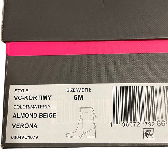 Vince Camuto Size 6 NEW Water-Repellent Suede Mid-Shaft Boots Kortimy Beige - Picture 8 of 9